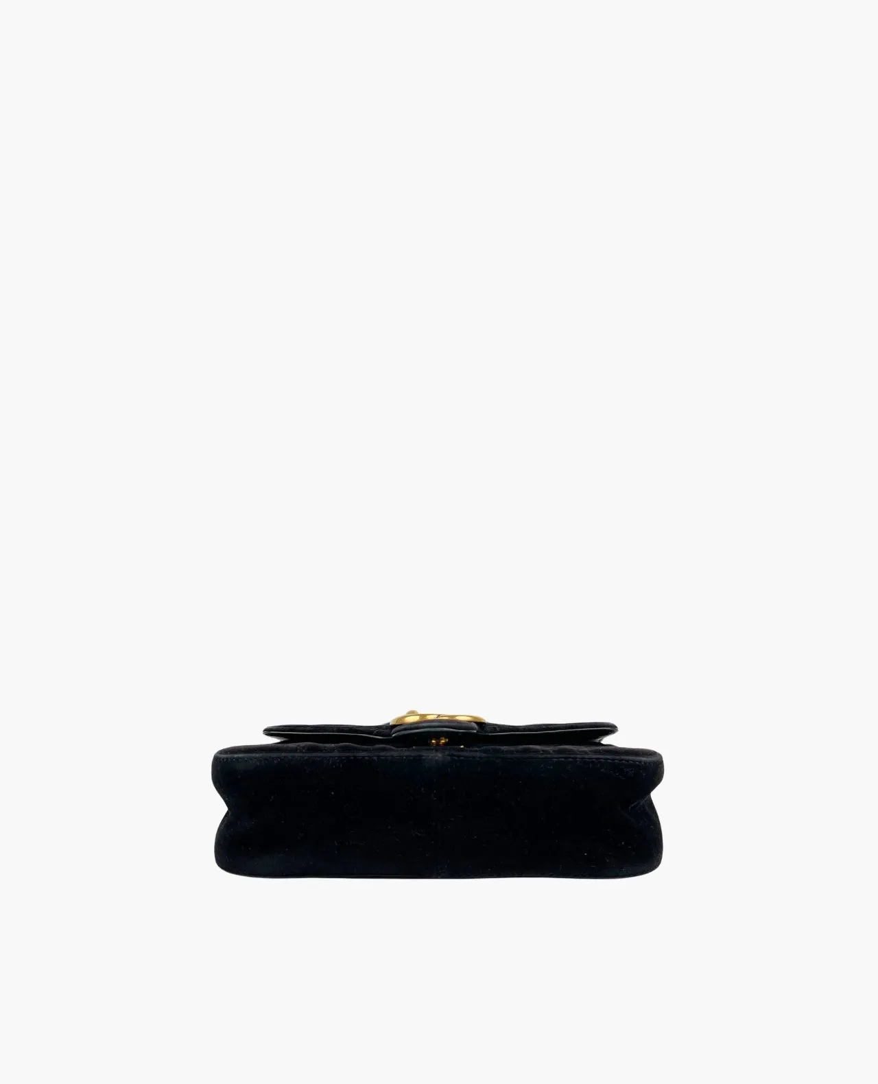 Gucci GG Marmont Small Quilted Black Velvet