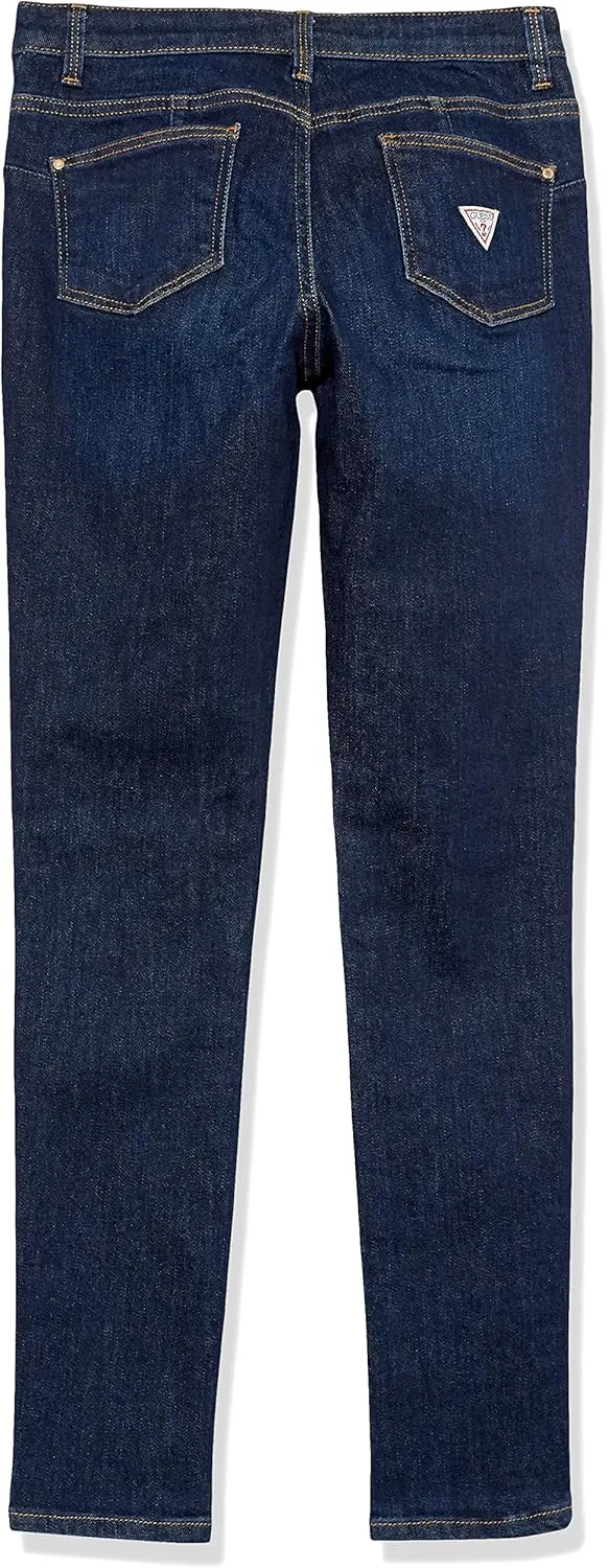 GUESS Girls' Stretch Denim Skinny 5 Pocket Jean