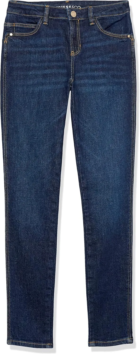 GUESS Girls' Stretch Denim Skinny 5 Pocket Jean