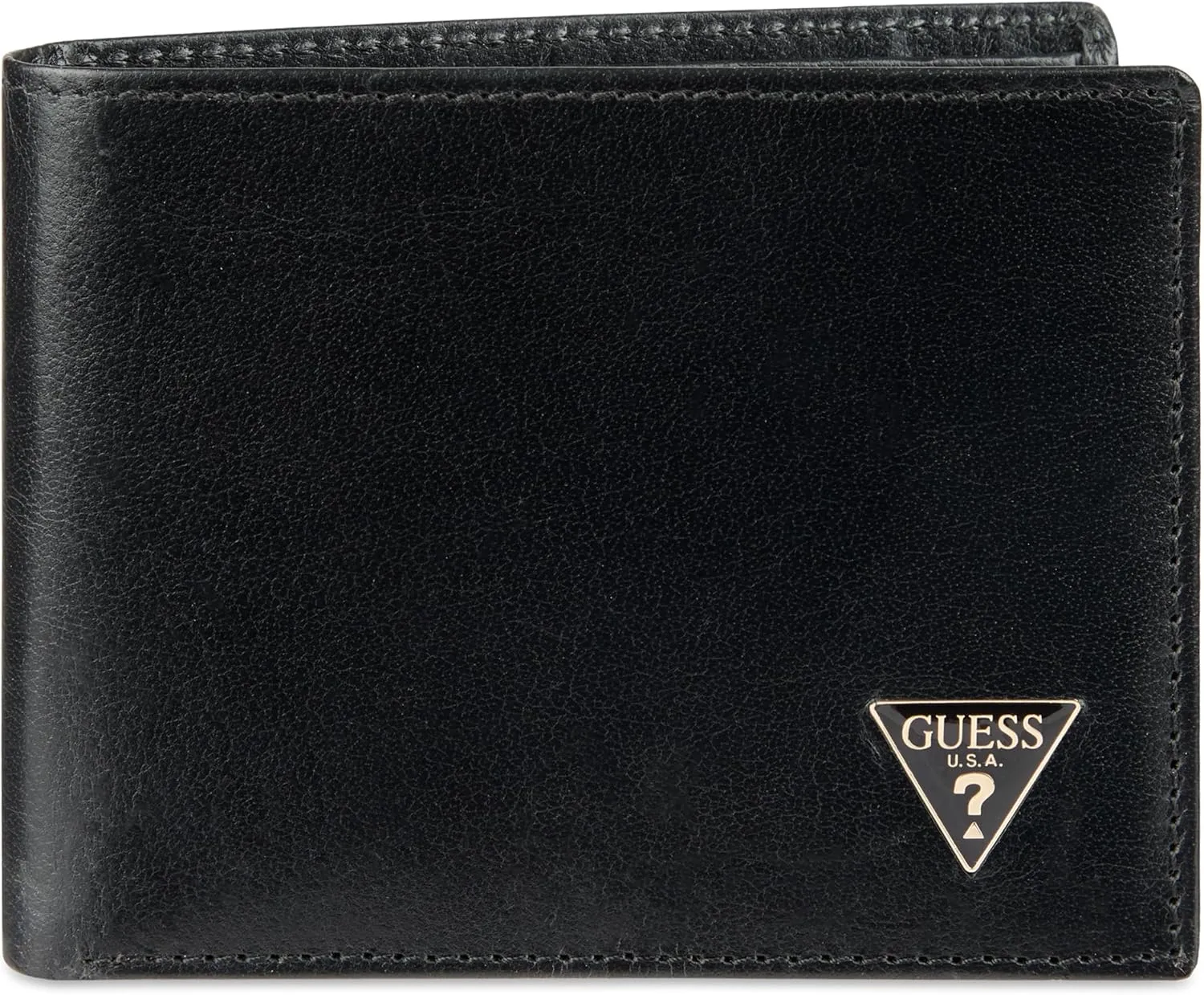 Guess Men's Classic Bifold Wallet with Card Slots, Bill Compartment and Id Window