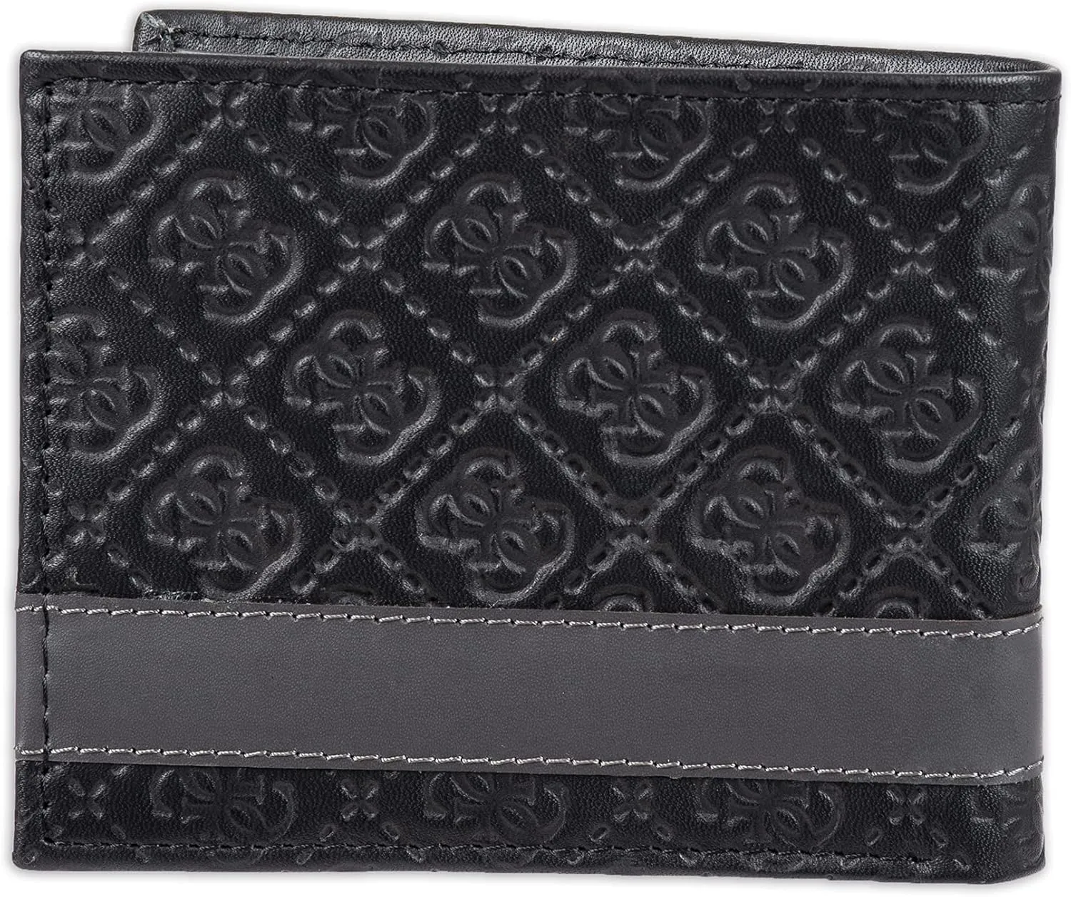 Guess Men's Classic Bifold Wallet with Card Slots, Bill Compartment and Id Window