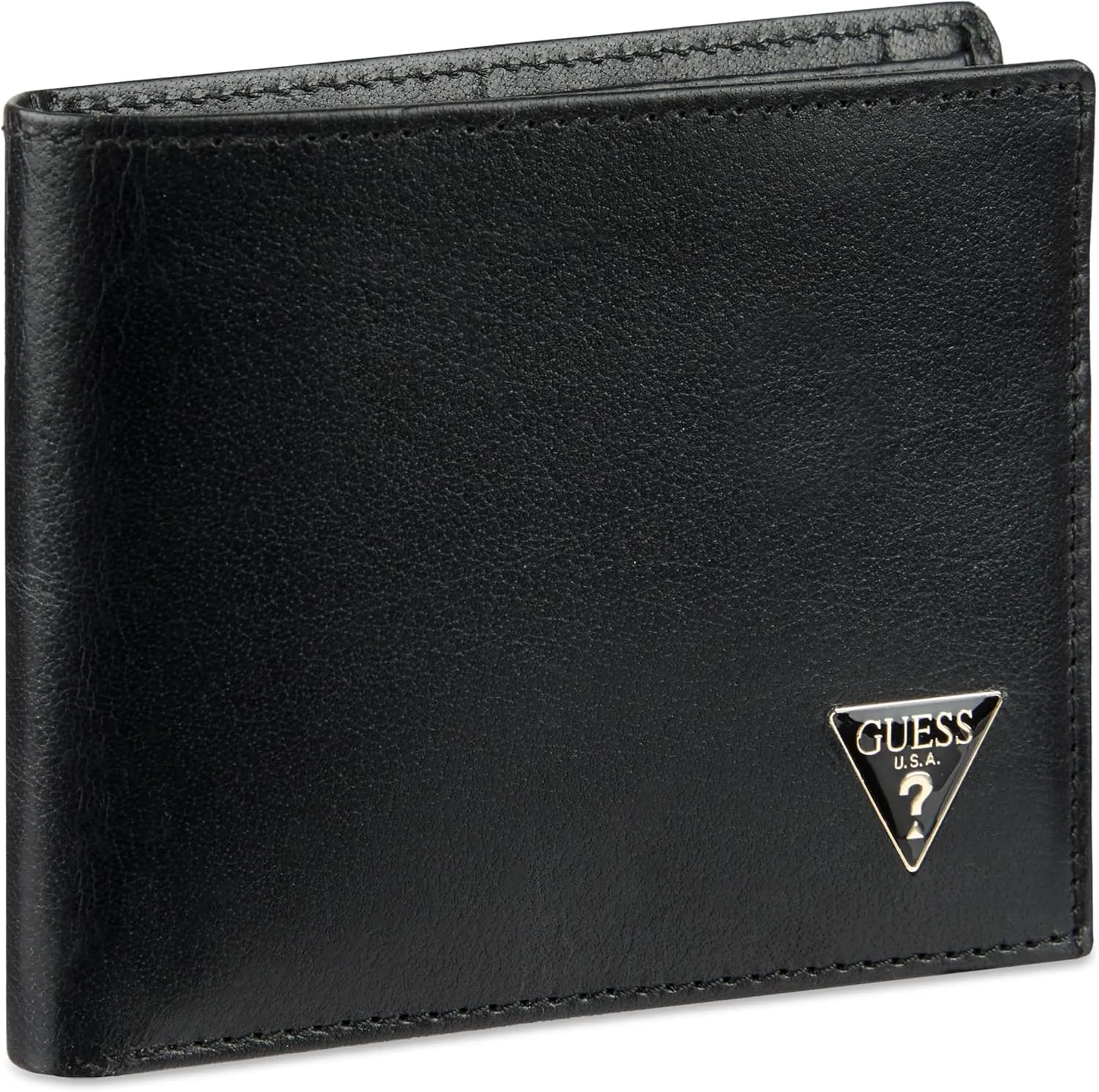 Guess Men's Classic Bifold Wallet with Card Slots, Bill Compartment and Id Window