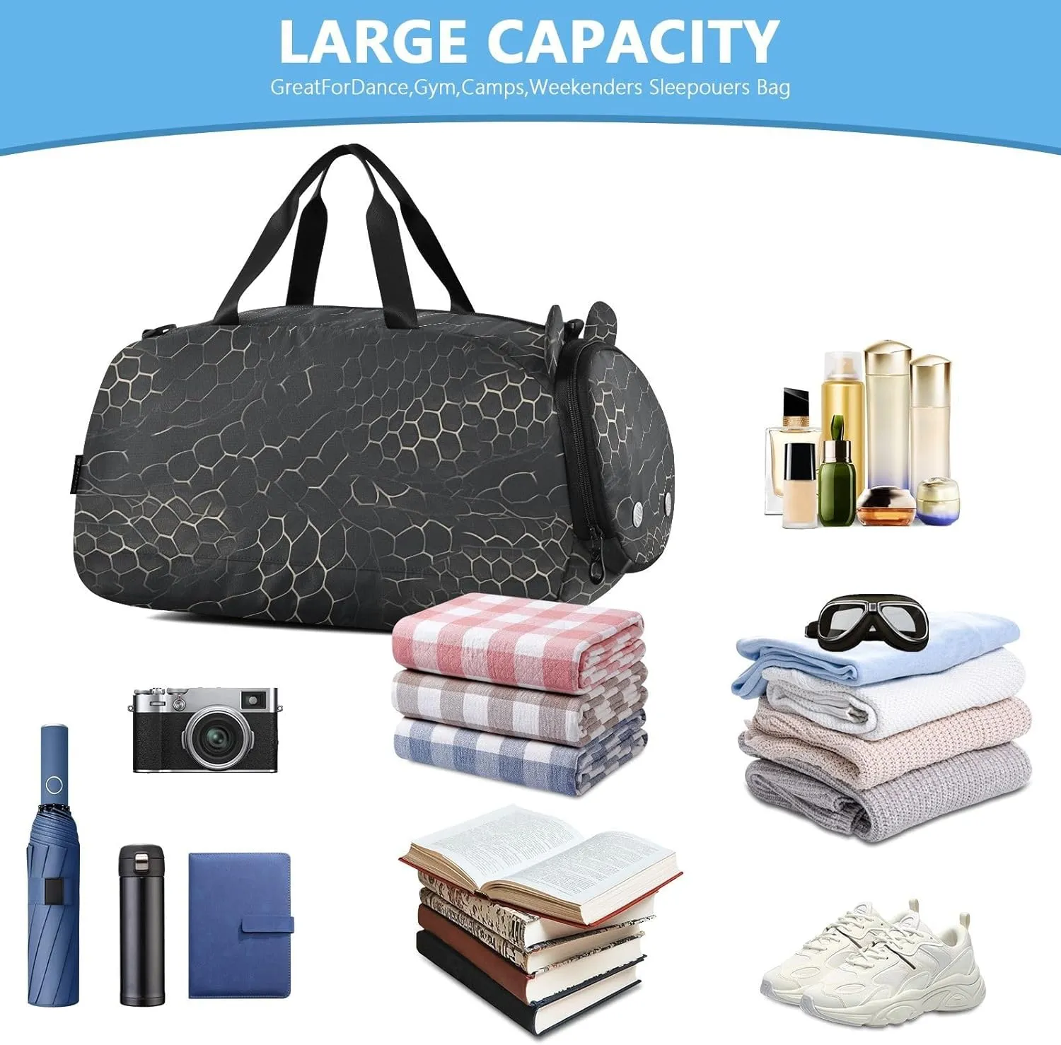 GuoChe Crossbody Wallet Purse with Shoes Compartment Trendy Small Shoulder Bags for Go shopping