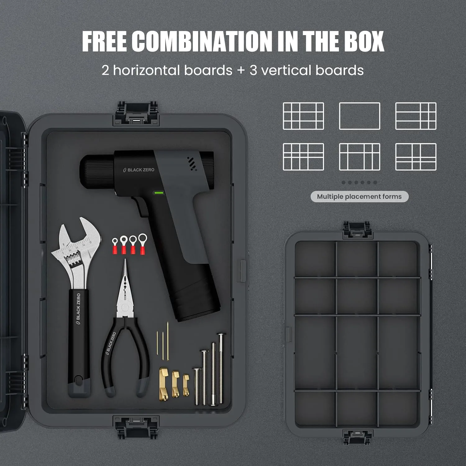 Hand Tool Set, DIY Set Accessory Tools, With Screwdriver Wrench Hammer Tape Plier, Cold Pressed Round Terminals Hexagon Socket Head Cap Screws, Includes All Essential Tools for Home Use