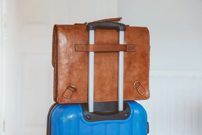 Handmade Real Leather Laptop/Office Briefcase Bag – Functional & Stylish