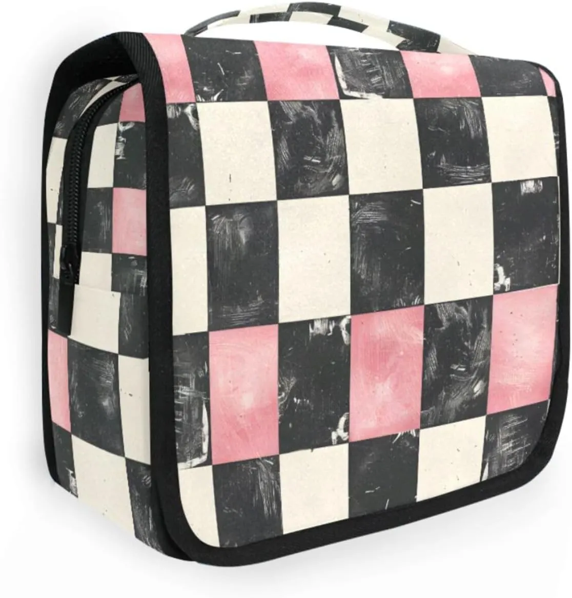 Hanging Toiletry Bag Diagram Of White Black and Pink Travel Makeup bag for Toiletries Portable Travel Toiletry Organizer Cosmetic Bags with Hanging Hook