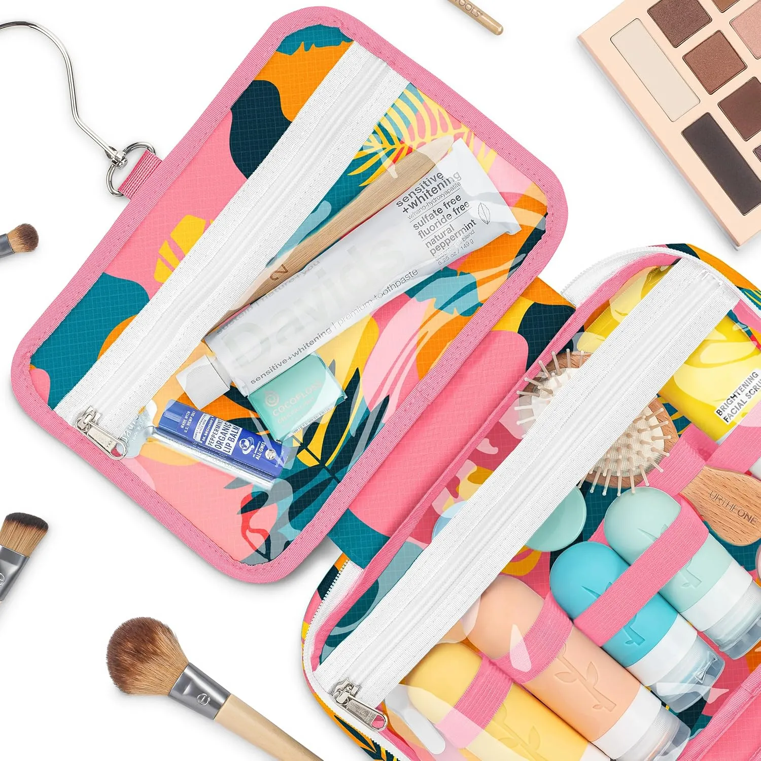 Hanging Travel Toiletry Bag — Designed in Hawaii — Water-resistant Travel Organizer for Bathroom Accessories