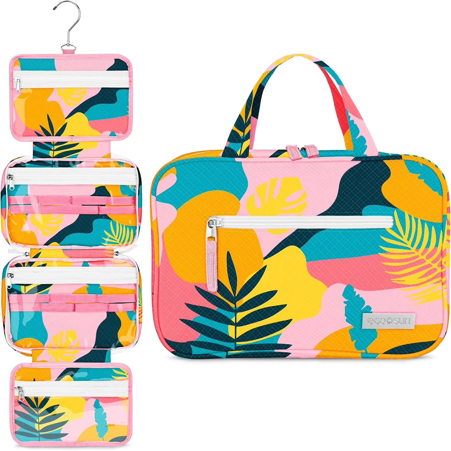 Hanging Travel Toiletry Bag — Designed in Hawaii — Water-resistant Travel Organizer for Bathroom Accessories