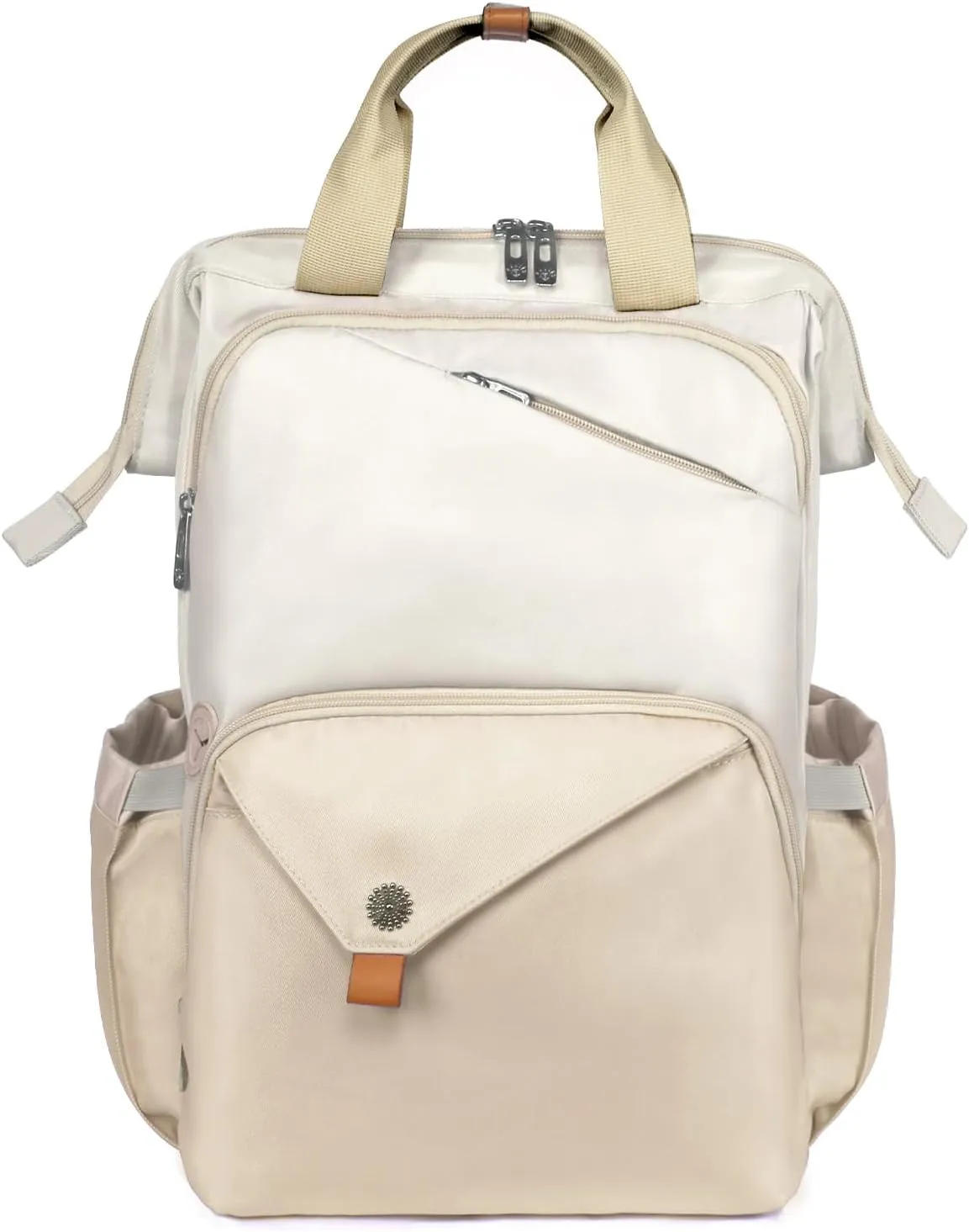 Hap Tim Laptop Backpack, Travel Backpack for Women,Work Backpack, Nurse Backpack, Teacher Backpack, Carry on Backpack, Khaki (7651-KK)
