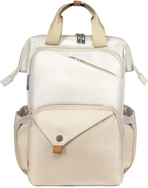 Hap Tim Laptop Backpack, Travel Backpack for Women,Work Backpack, Nurse Backpack, Teacher Backpack, Carry on Backpack, Khaki (7651-KK)