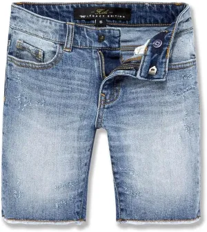 Hartford Denim Shorts (Medium Blue)