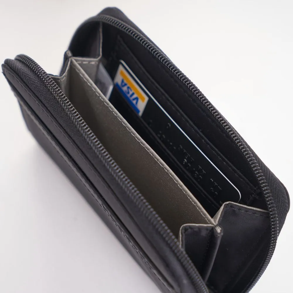 Hedgren Follis Krona Zip Around Wallet 13Cm Black Blacksize 13Cm