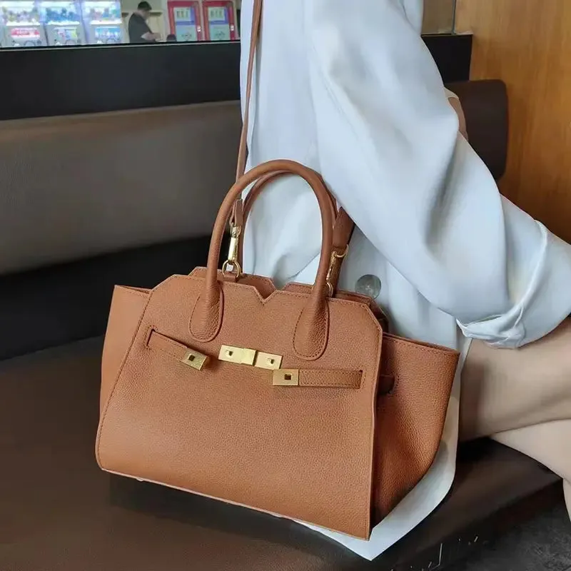 High-End Fashion Women's Leather Tote & Crossbody Bag – Elegant & Stylish Design