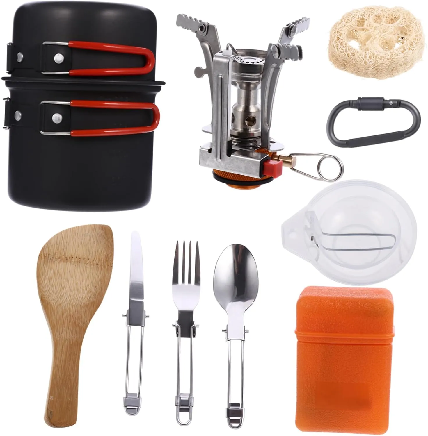 Hiking Kettle Set Camping Cookware for Outdoor Aluminum Pot Pan Set Mini Teapot Tools Portable Easy to Clean