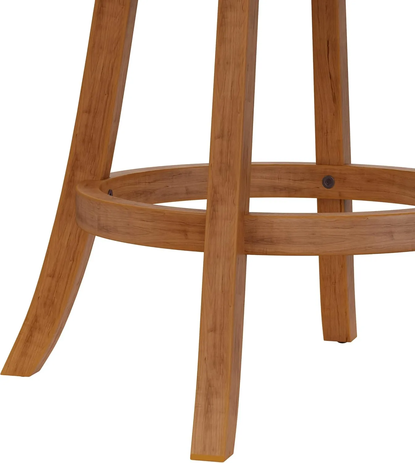 Hillsdale Fairfox Swivel Stool with Rectangular Lattice Back, Counter Height, Oak