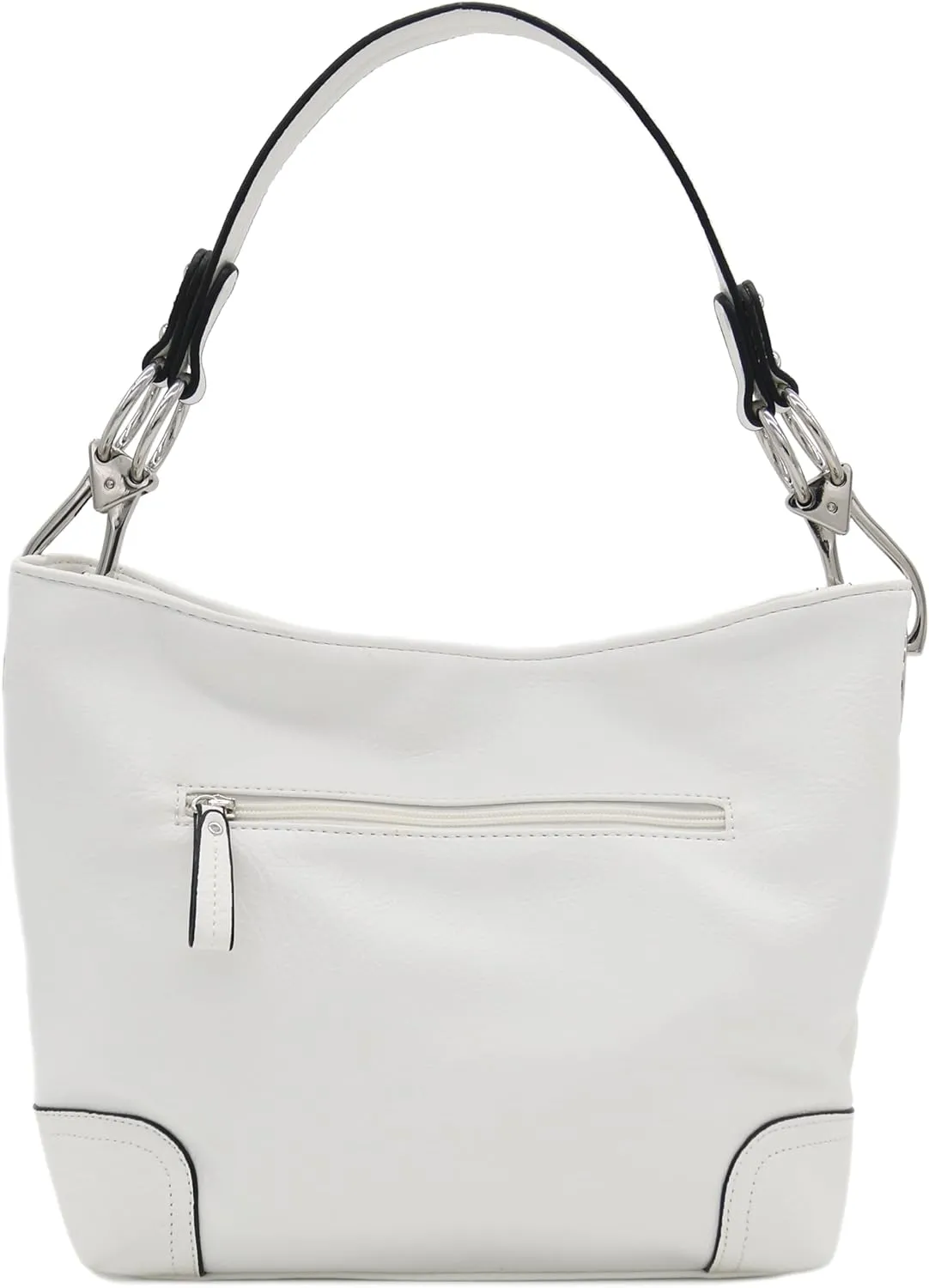 Hobo Shoulder Bag with Big Snap Hook Hardware