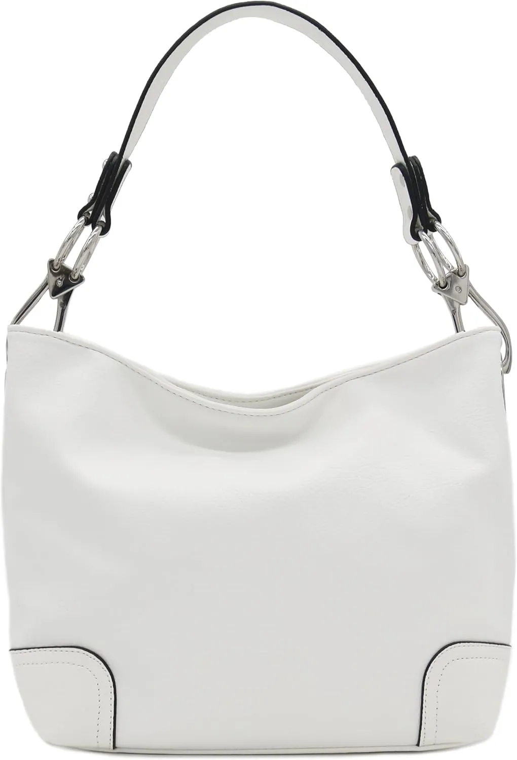 Hobo Shoulder Bag with Big Snap Hook Hardware