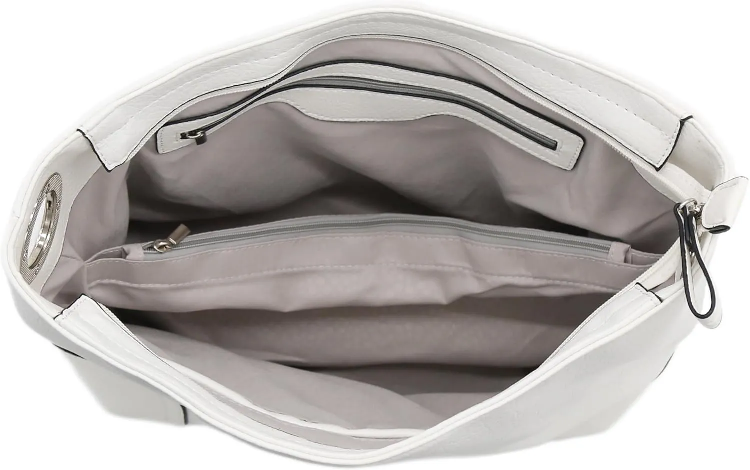Hobo Shoulder Bag with Big Snap Hook Hardware