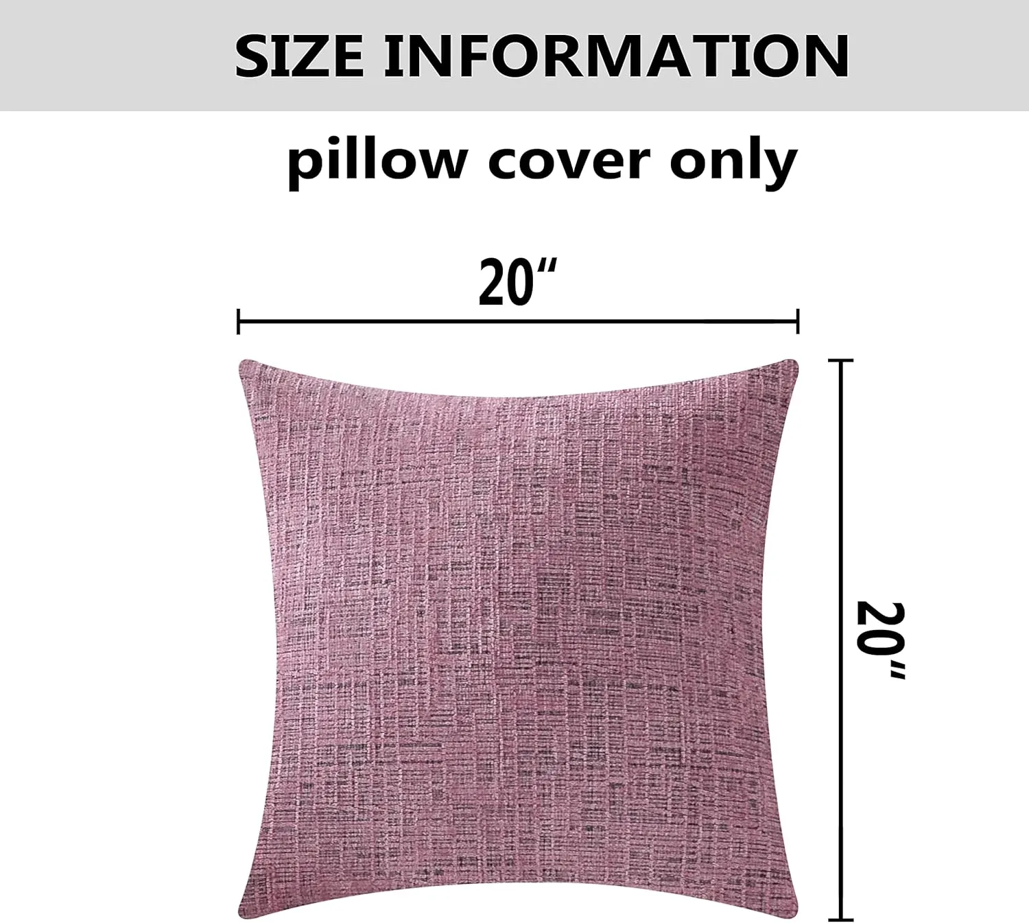 Home Brilliant Pink Throw Pillow Covers Super Soft Decorative Pillow Cases for Festival Party Cushion Cases for Women Kids, 20 x 20 inch, Pack of 2