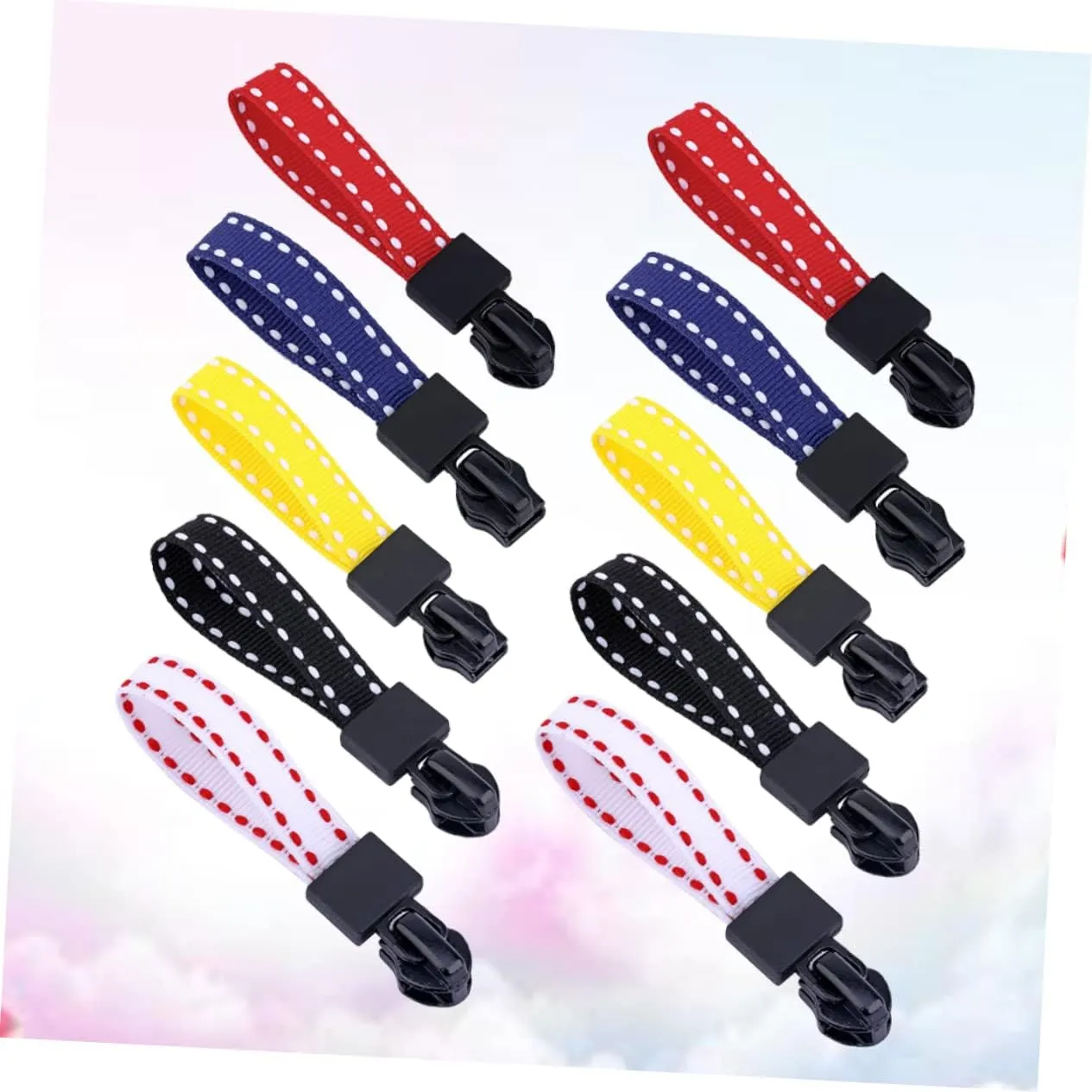 Homoyoyo 1set Durable Zipper Pullers Replacement Zipper Heads for Handbags Coats and Luggage Easy Install Repair Accessories Colors 20pcs