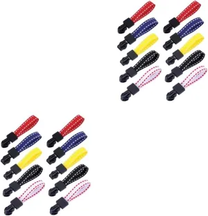 Homoyoyo 1set Durable Zipper Pullers Replacement Zipper Heads for Handbags Coats and Luggage Easy Install Repair Accessories Colors 20pcs