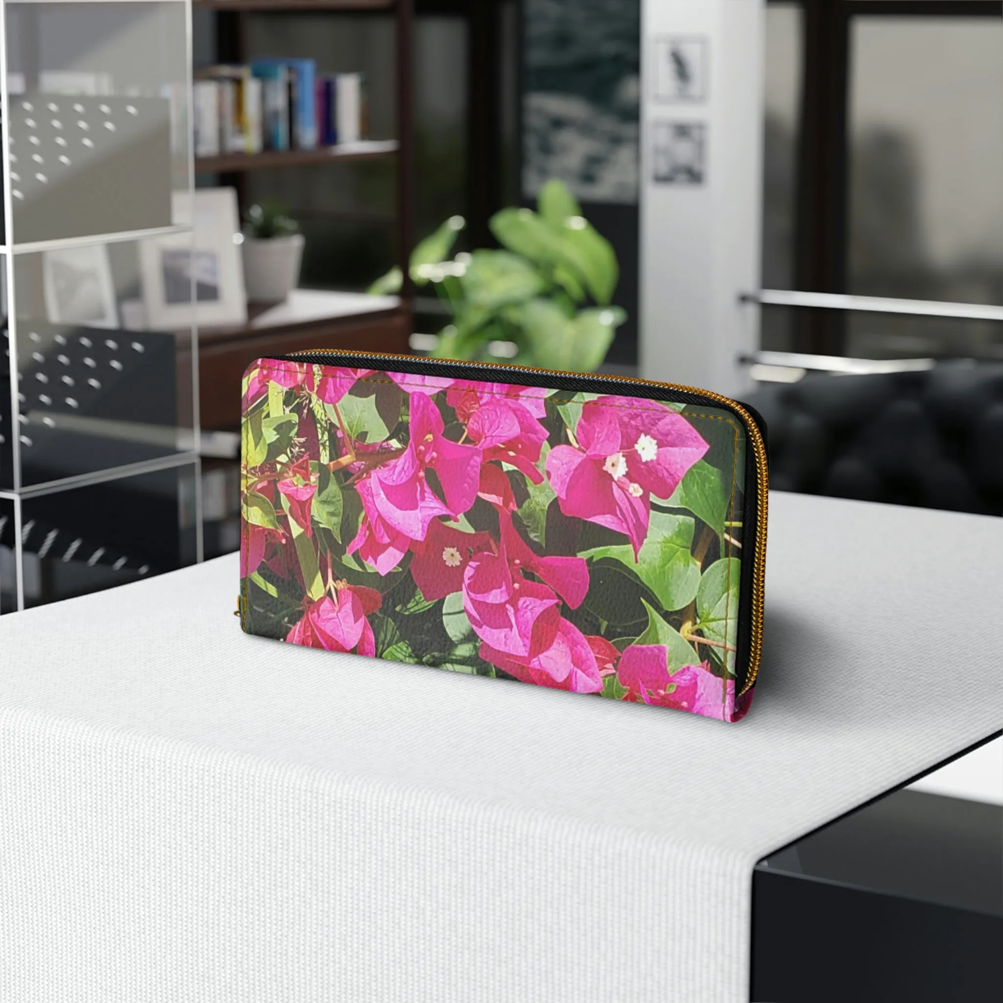 Hot Pink Bougainvillea | High Bloom Collection | Zipper Wallet | Life By Ortavia