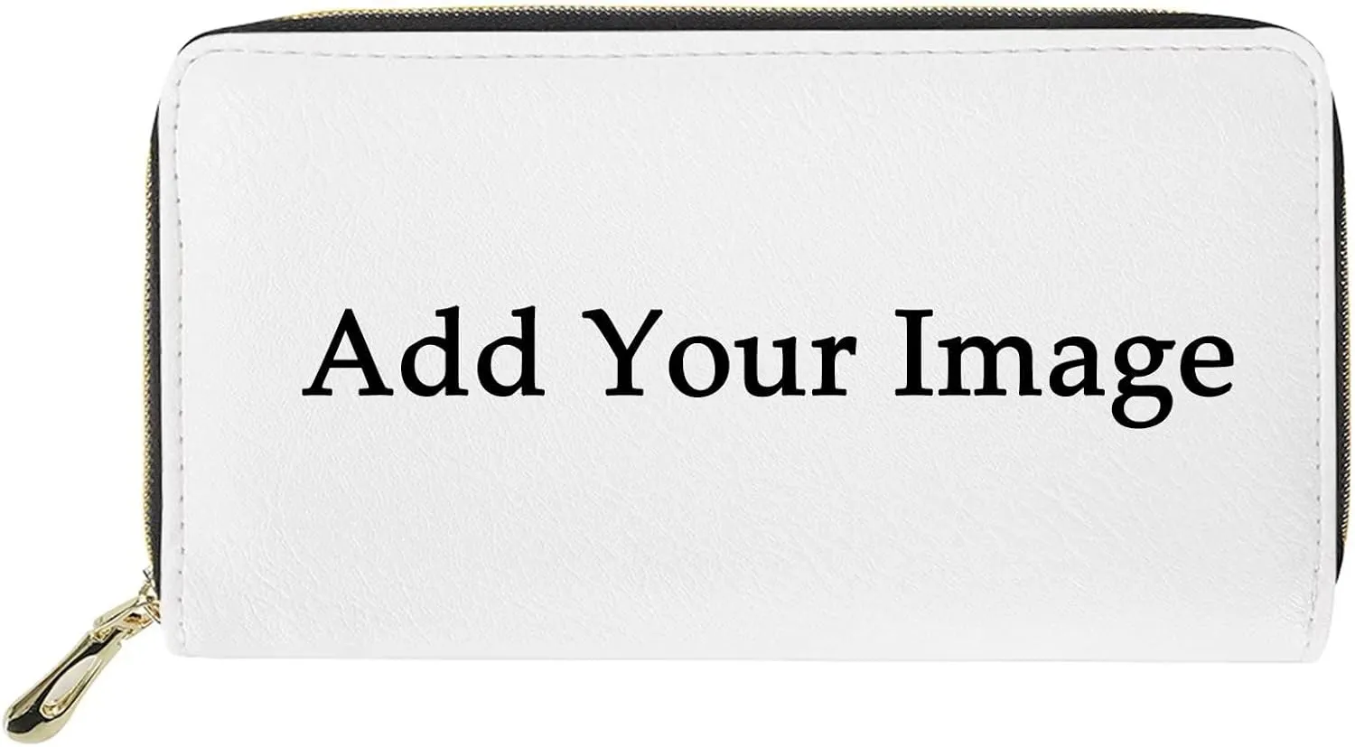 Howilath Custom Pu Leather Wallet for Women with Personalized Your Name/Logo/Photo/Image/Design on Ladies Purse Credit Card Holder Bags