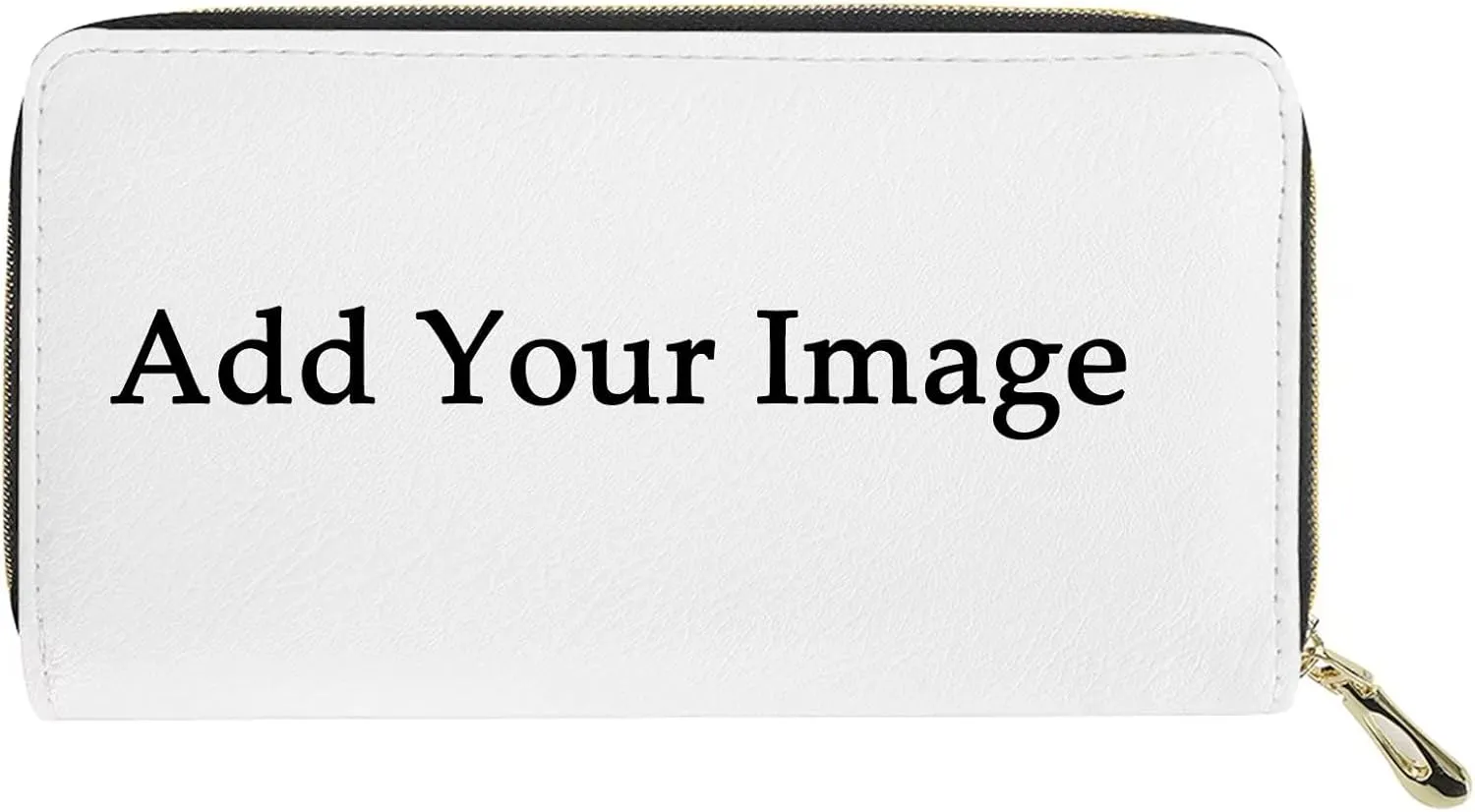 Howilath Custom Pu Leather Wallet for Women with Personalized Your Name/Logo/Photo/Image/Design on Ladies Purse Credit Card Holder Bags