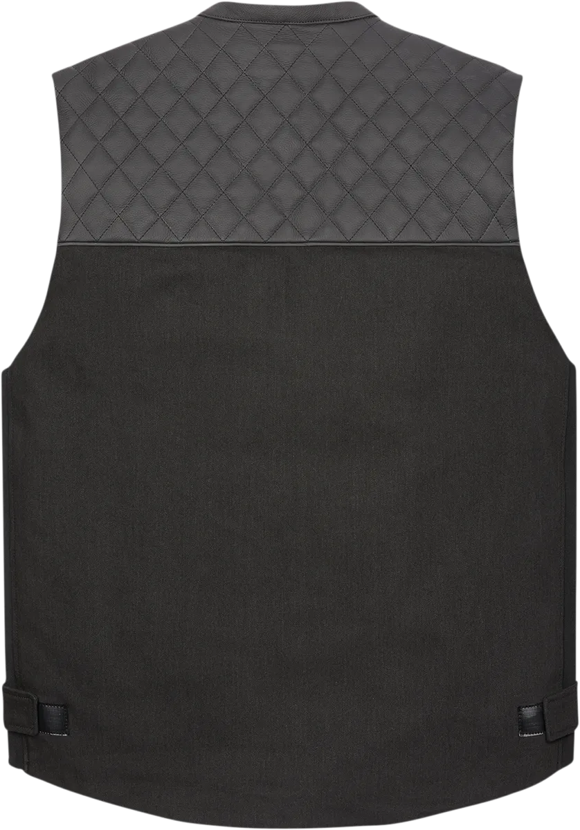 ICON Chamonix Denim Vest - Black - 2XL 2830-0556