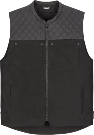 ICON Chamonix Denim Vest - Black - 2XL 2830-0556