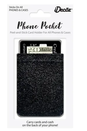 IDecoz Black Glitter Phone Pocket GL657C
