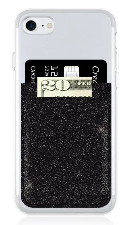 IDecoz Black Glitter Phone Pocket GL657C