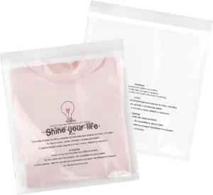 iMailer - 200 Pcs - 10" x 13" Clear Poly Bags for Clothing - Self Seal Suffocation Warning Plastic Poly Bags 1.6 Mil for Shipping, Packaging, T-Shirt - Permanent Adhesive