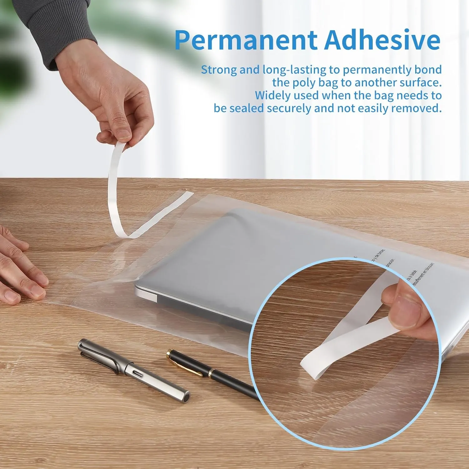 iMailer - 200 Pcs - 10" x 13" Clear Poly Bags for Clothing - Self Seal Suffocation Warning Plastic Poly Bags 1.6 Mil for Shipping, Packaging, T-Shirt - Permanent Adhesive