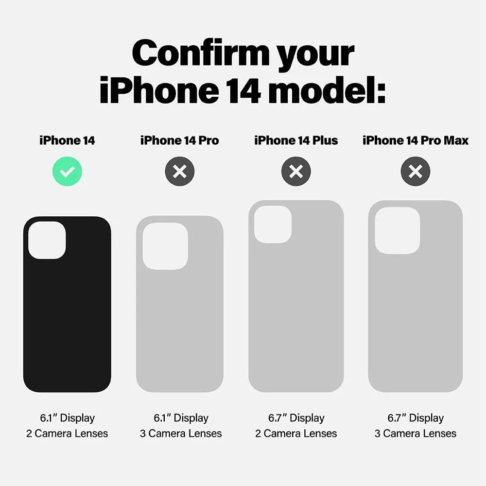 Incipio Forme Series Protective Case with MagSafe for iPhone 14 – Slim Design, Drop Protection, Impact Struts, Scratch-Resistant, Durable and Stylish iPhone Cover – Thermal Wave