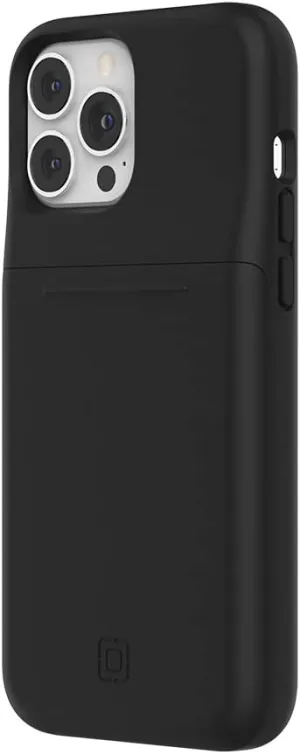 Incipio Stashback Wallet Case for iPhone 13 Pro Max – Slim Dual-Layer Protective Case with 12ft Drop Protection, Slide-Out Card Storage, Shock-Absorbing, Scratch-Resistant Design - Jet Black