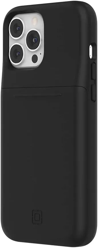 Incipio Stashback Wallet Case for iPhone 13 Pro Max – Slim Dual-Layer Protective Case with 12ft Drop Protection, Slide-Out Card Storage, Shock-Absorbing, Scratch-Resistant Design - Jet Black
