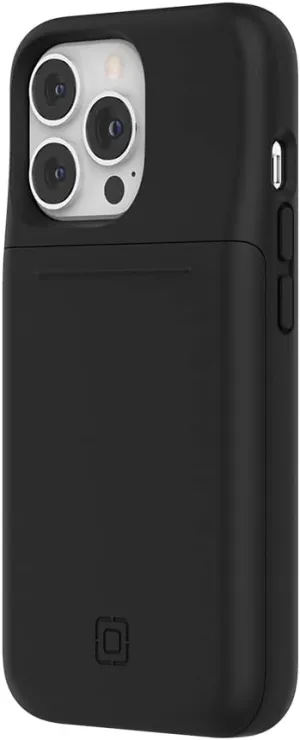 Incipio Stashback Wallet Case for iPhone 13 Pro – Slim Dual-Layer Protective Case with 12ft Drop Protection, Slide-Out Card Storage, Shock-Absorbing, Scratch-Resistant Design - Jet Black