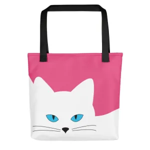Inscrutable Cat 'Juicy Fruity Bubblegum' Tote bag