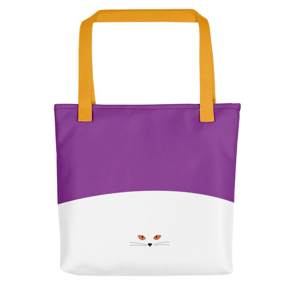 Inscrutable Cat 'Juicy Fruity Plum' Tote bag