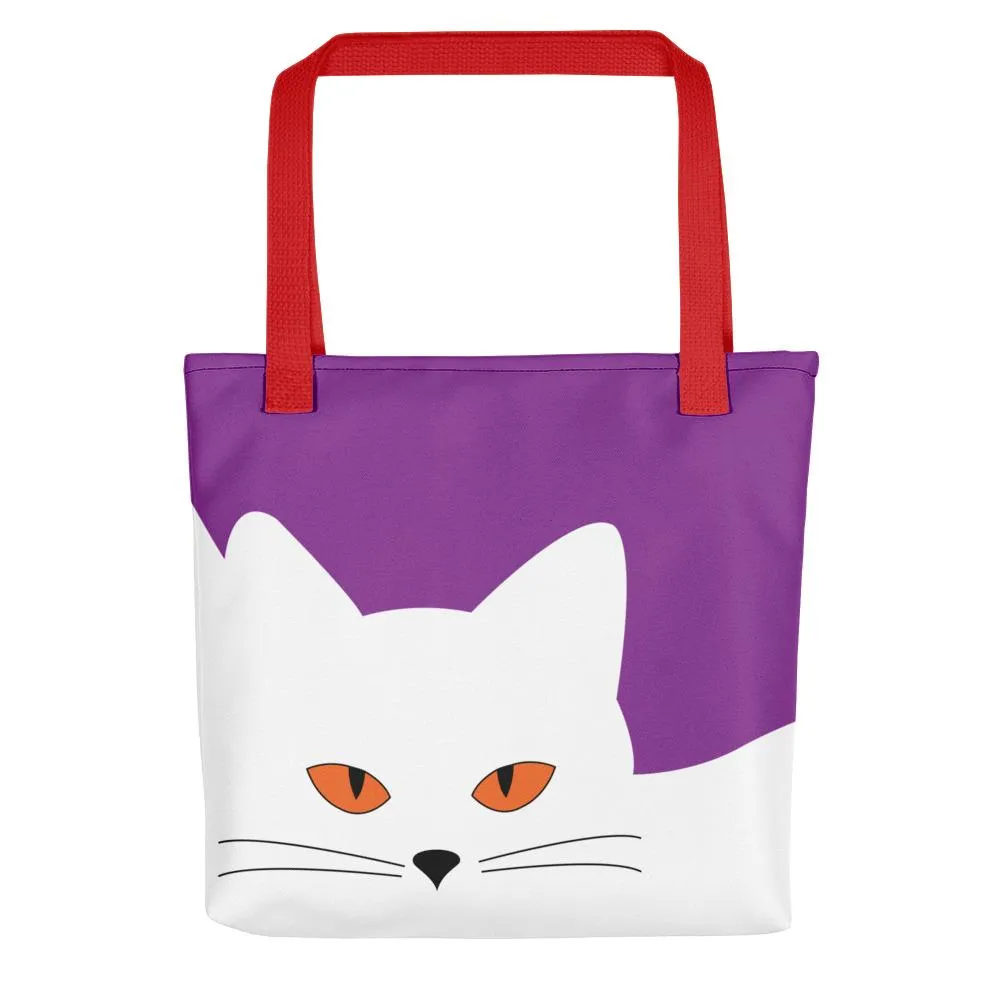 Inscrutable Cat 'Juicy Fruity Plum' Tote bag