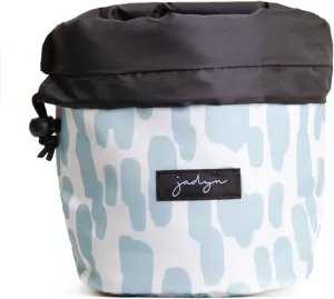 Jadyn Durable Cinch Top Makeup Organizer - Compact Travel Makeup Bag with 7 Interior Pockets for Cosmetics Large Drawstring Toiletry Travel Bag for Women - 6L Storage Capacity (Raindrop)