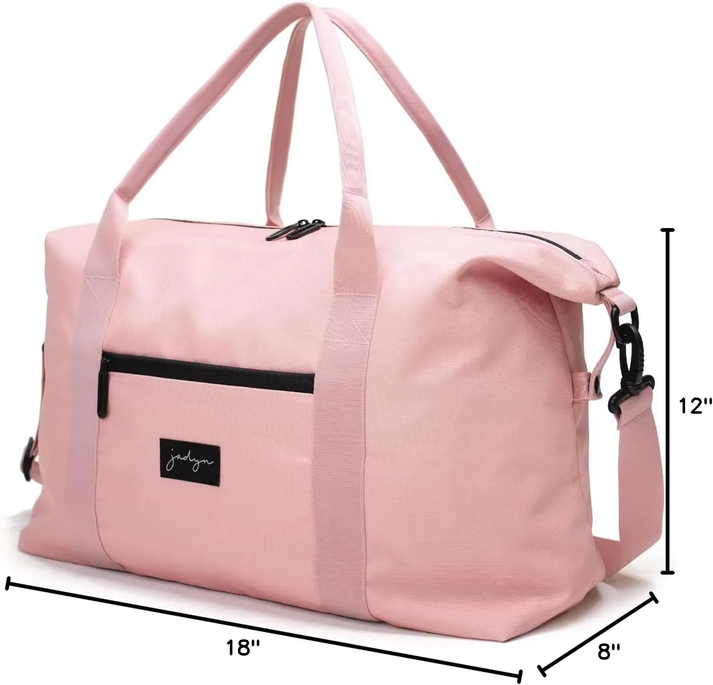 Jadyn Lola Travel Bag, Weekender/Overnight Duffel, Gym Tote Bag for Women, Men