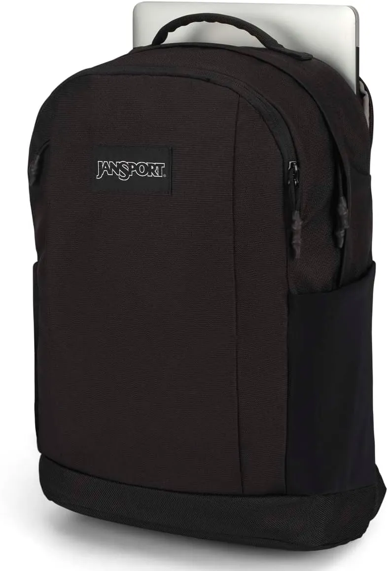 JanSport Inbound Pack – Large Main Compartment, Dual Water Bottle Pockets, and Dedicated 15-Inch Padded Laptop Pocket, Black