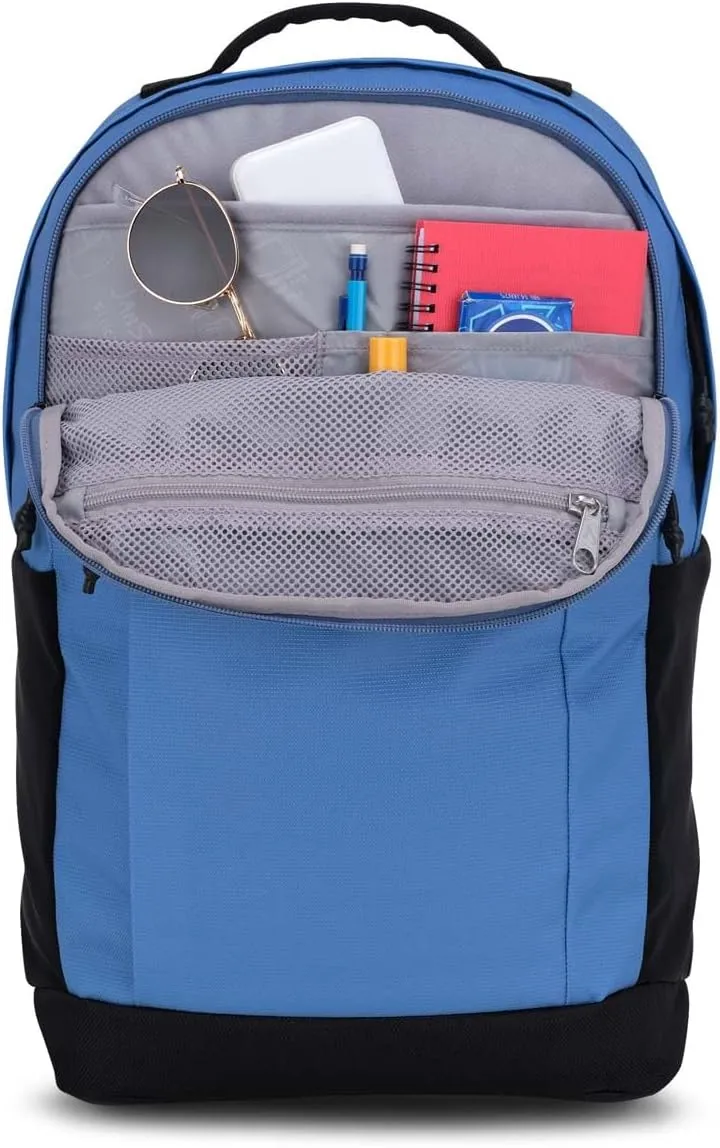 JanSport Inbound Pack – Large Main Compartment, Dual Water Bottle Pockets, and Dedicated 15-Inch Padded Laptop Pocket, Elemental Blue