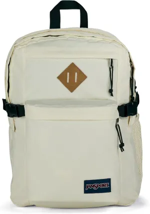 JanSport Main Campus Backpack - Travel or Work backpack w 15-Inch Laptop Sleeve and Dual Water Bottle Pockets, Coconut