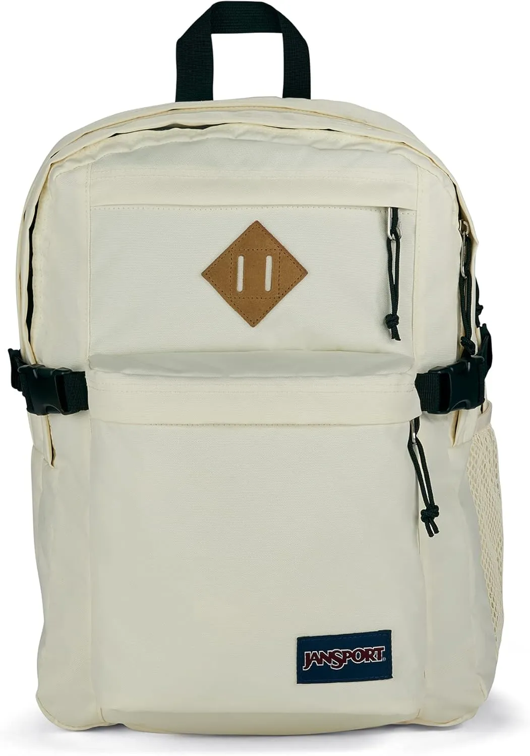 JanSport Main Campus Backpack - Travel or Work backpack w 15-Inch Laptop Sleeve and Dual Water Bottle Pockets, Coconut