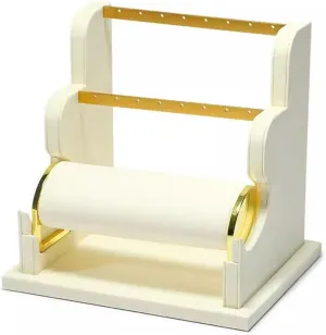 Jewelry Rack Earring Display Holder, Velvet Jewelry Display Stand, Detachable Bracelet Display Organizer Stand, Jewelry Holder for Watch Display Jewel