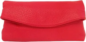 JNB Faux Leather Oversize Foldover Clutch