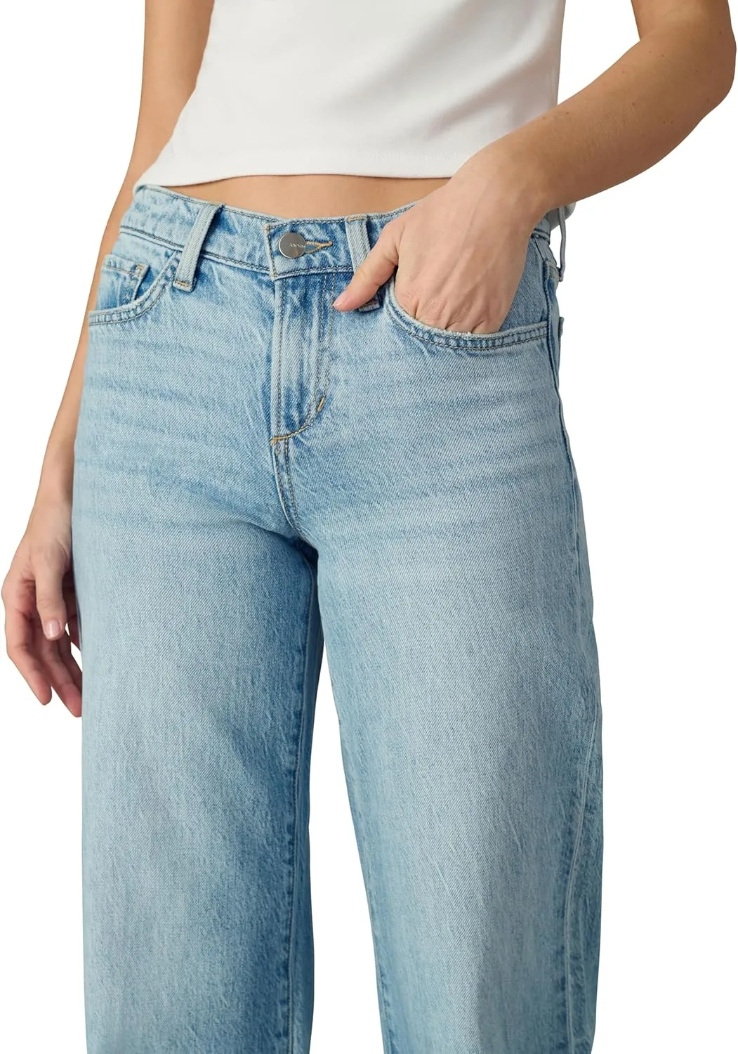 Joe's Women's Lou Low Rise Wide Leg Jeans